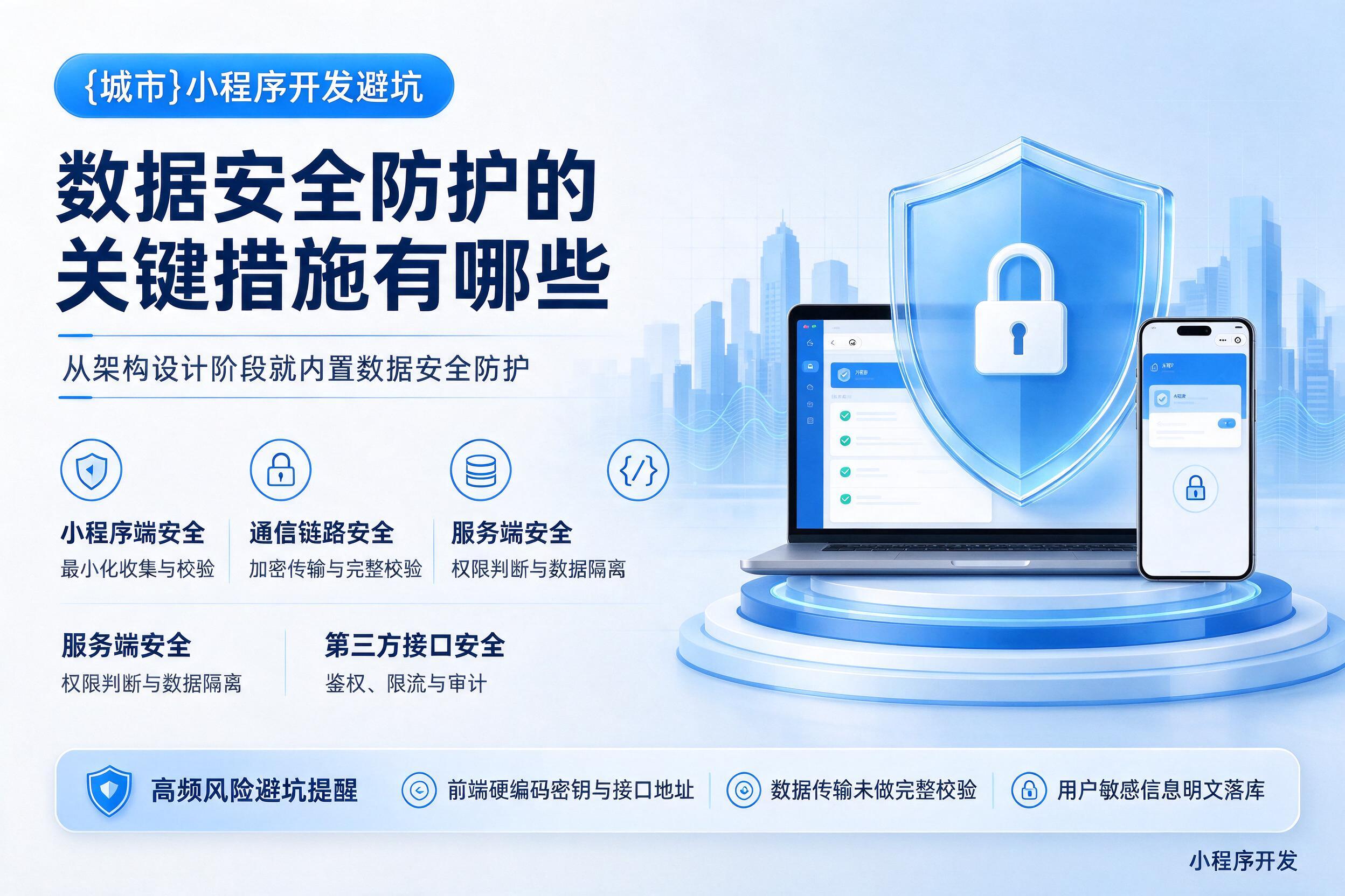 佛坪小程序开发避坑：数据安全防护的关键措施有哪些